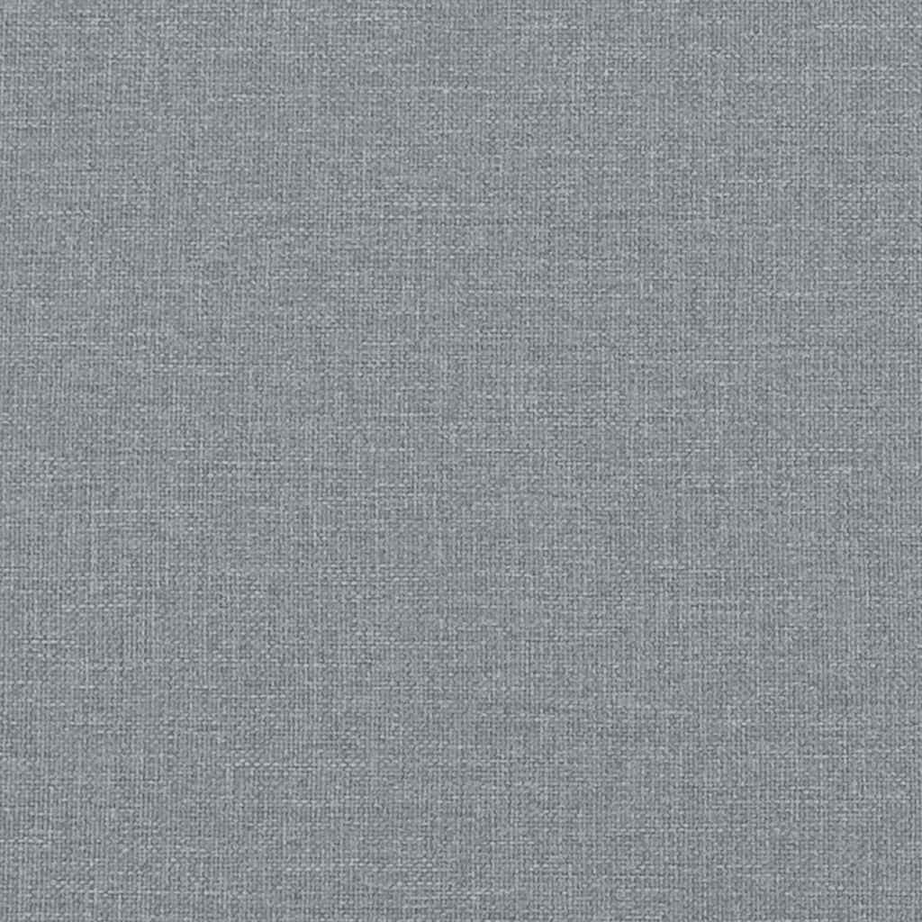 Bed Frame without Mattress Light Grey 90x190 cm Single Fabric