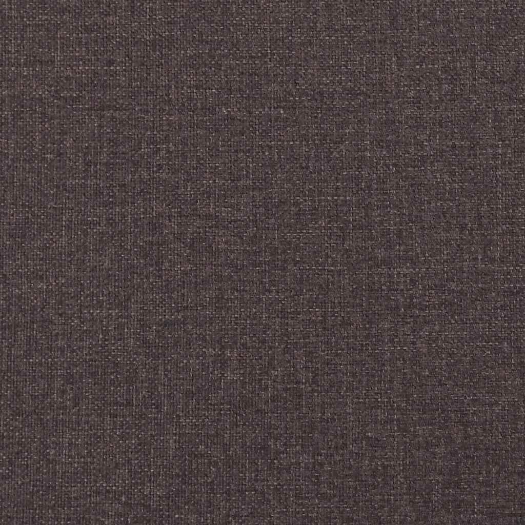 Bed Frame without Mattress Dark Brown 90x190 cm Single Fabric