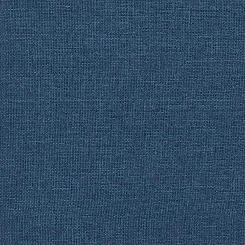 Bed Frame without Mattress Blue 90x190 cm Single Fabric