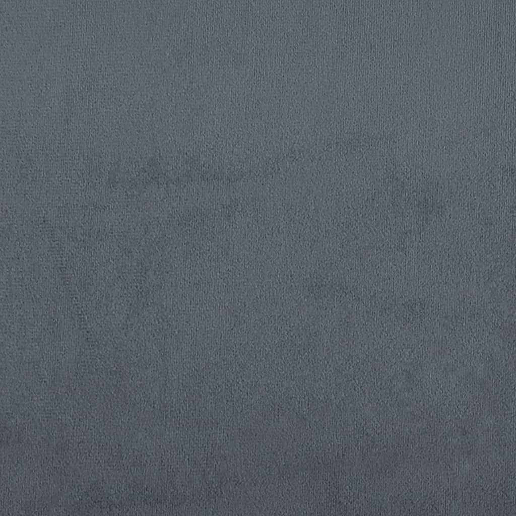 Bed Frame without Mattress Dark Grey 90x190 cm Single Velvet