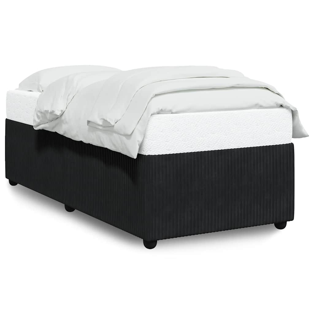 Bed Frame without Mattress Black 90x200 cm Velvet