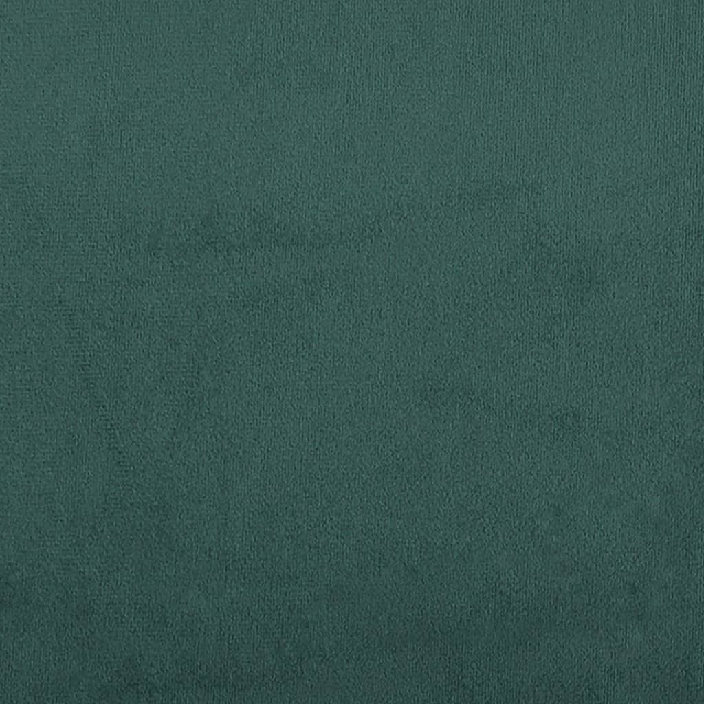 Bed Frame without Mattress Dark Green 140x200 cm Velvet