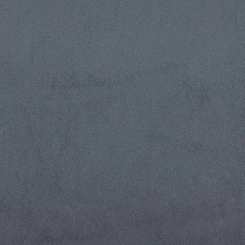 Bed Frame without Mattress Dark Grey Single Velvet