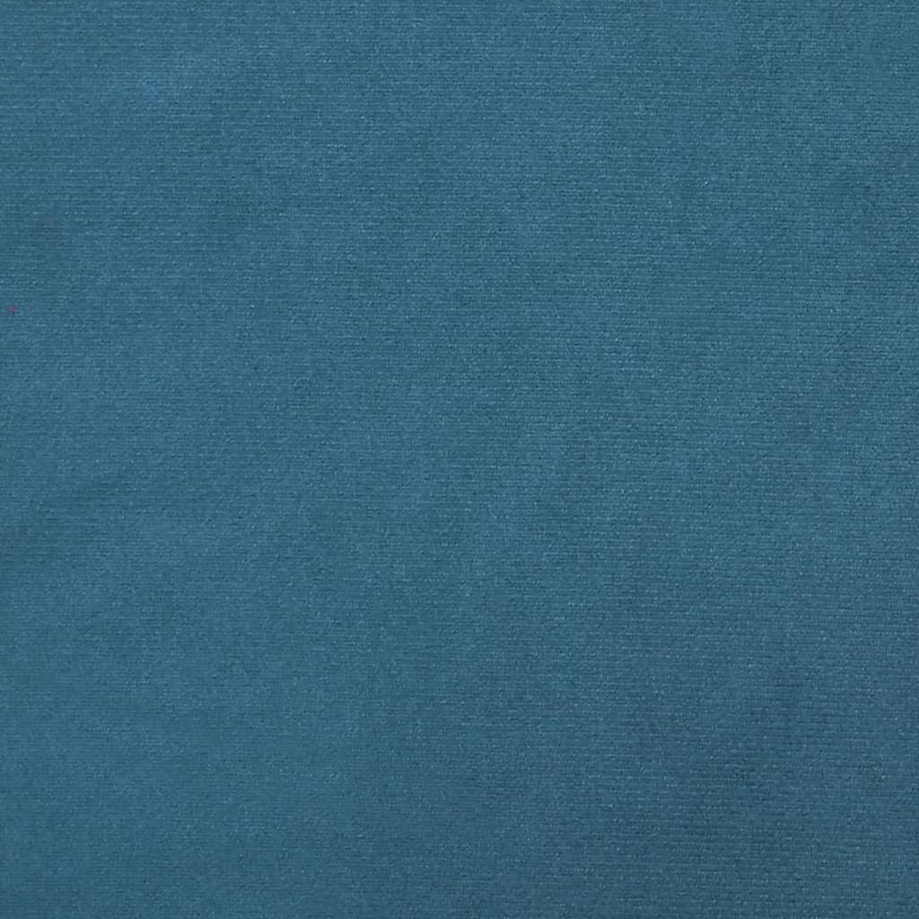 Box Spring Bed with Mattress Dark Blue 180x200 cm Velvet