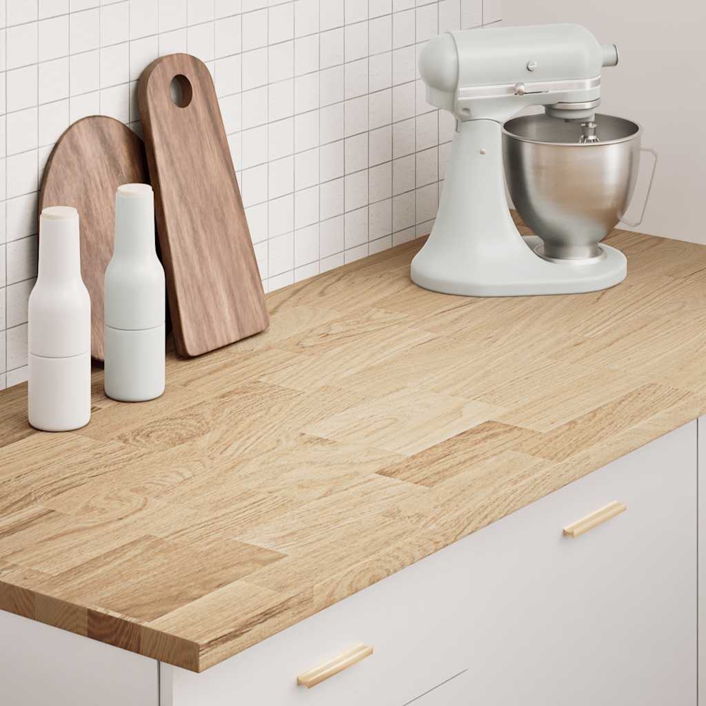 Kitchen Worktop 140x63.5x2.7 cm Solid Wood Oak Rectangular