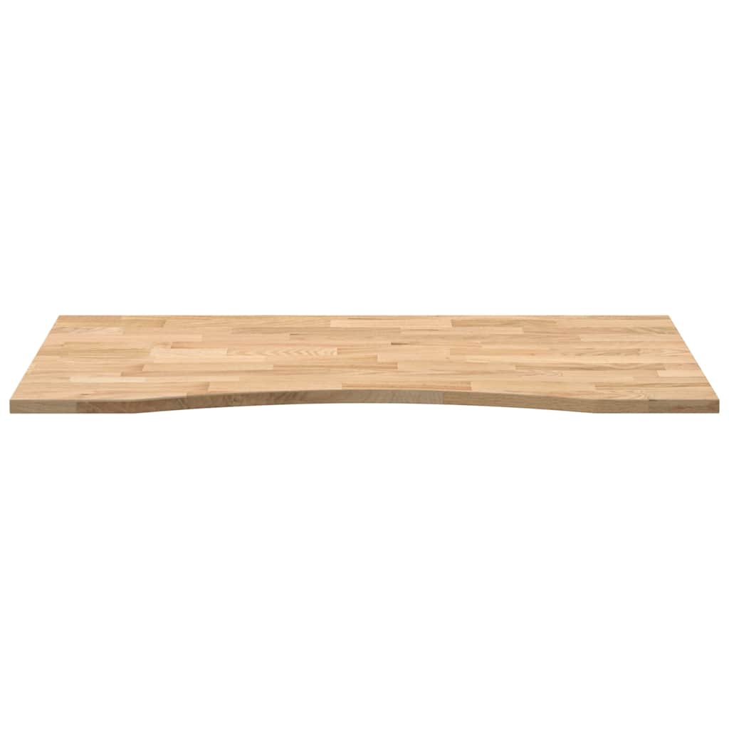 Desk Top Untreated 120x50x2.5 cm Solid Wood Oak Rectangular
