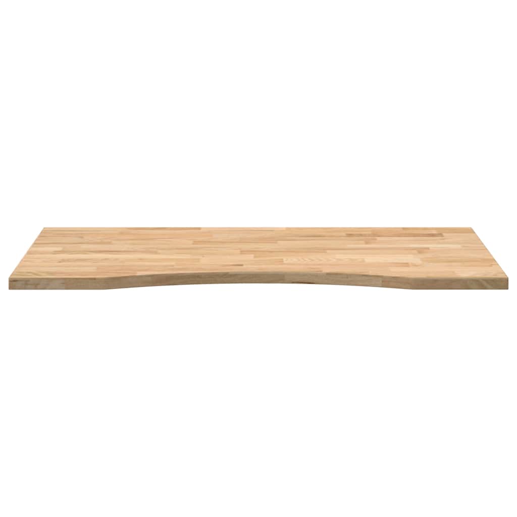 Desk Top Untreated 100x60x2.5 cm Solid Wood Oak Rectangular