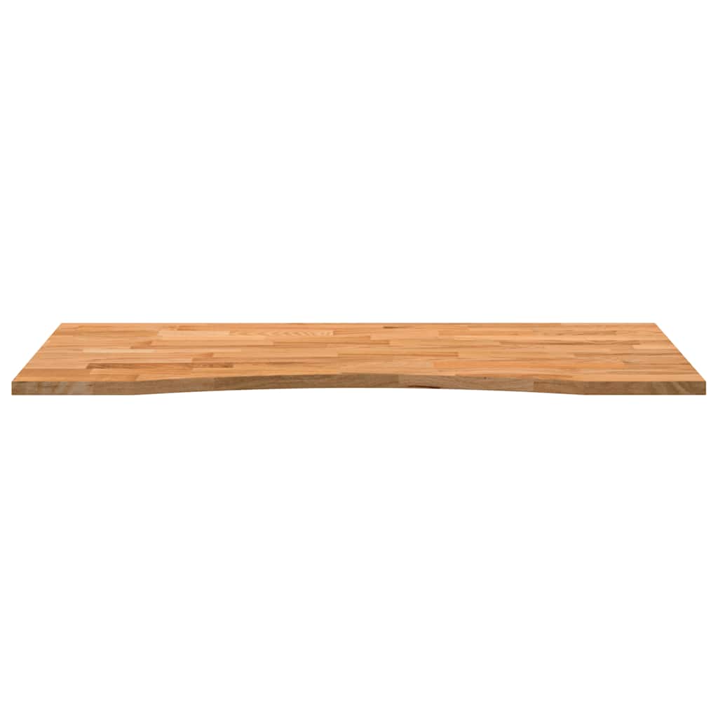 Desk Top Light Brown 120x50x2.5 cm Solid Wood Oak Rectangular