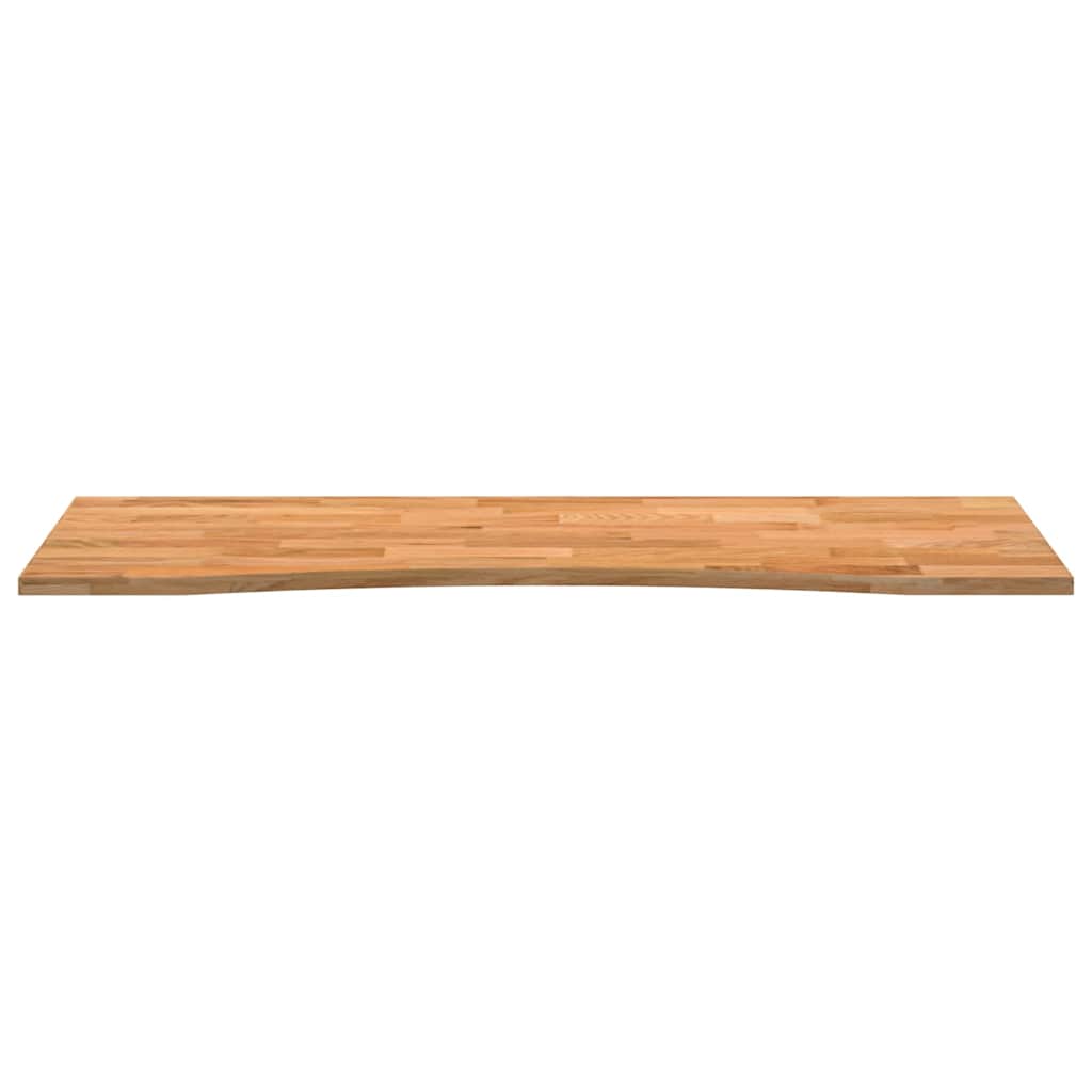 Desk Top Light Brown 140x60x2.5 cm Solid Wood Oak Rectangular
