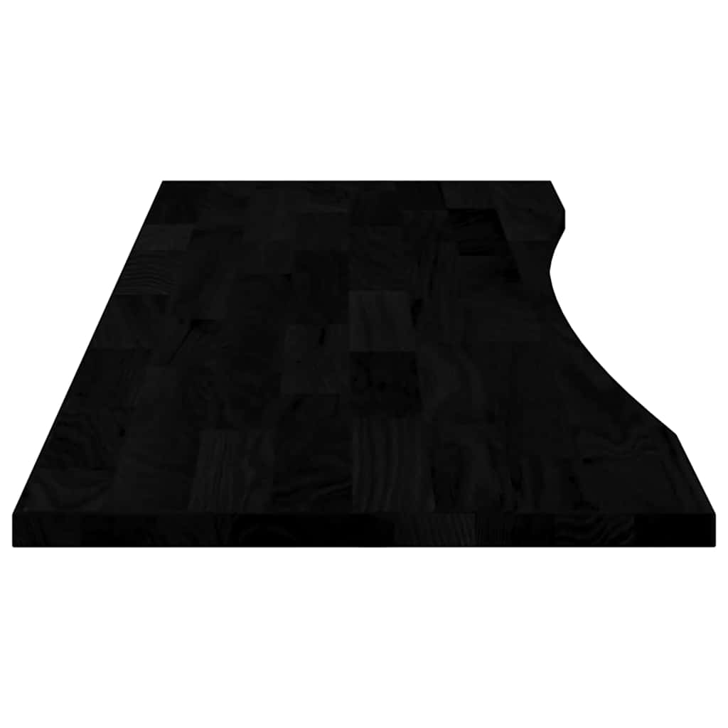 Desk Top Dark Brown 160x50x2.5 cm Solid Wood Oak Rectangular