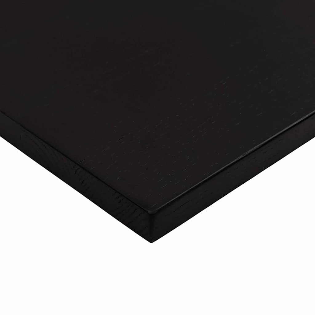Desk Top Dark Brown 80x60x2.5 cm Solid Wood Oak Rectangular