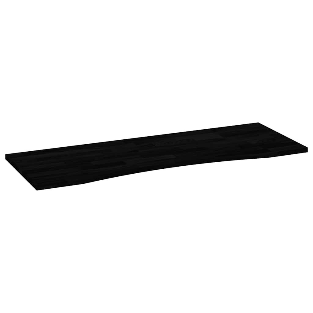 Desk Top Dark Brown 140x60x2.5 cm Solid Wood Oak Rectangular