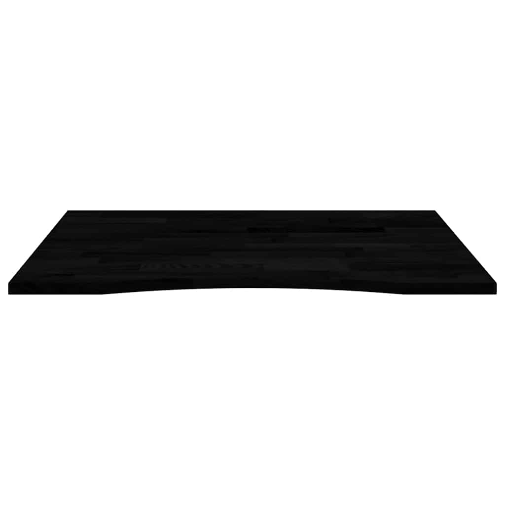 Desk Top Dark Brown 100x80x2.5 cm Solid Wood Oak Rectangular