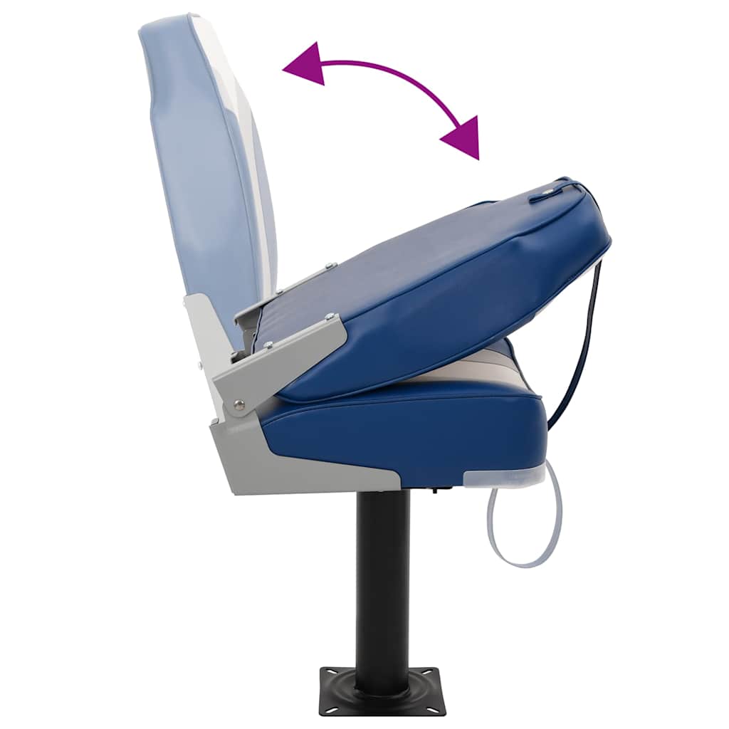 4 Piece Foldable Boat Seat Set High Backrest