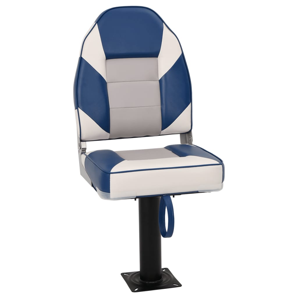 2 Piece Foldable Boat Seat Set High Backrest