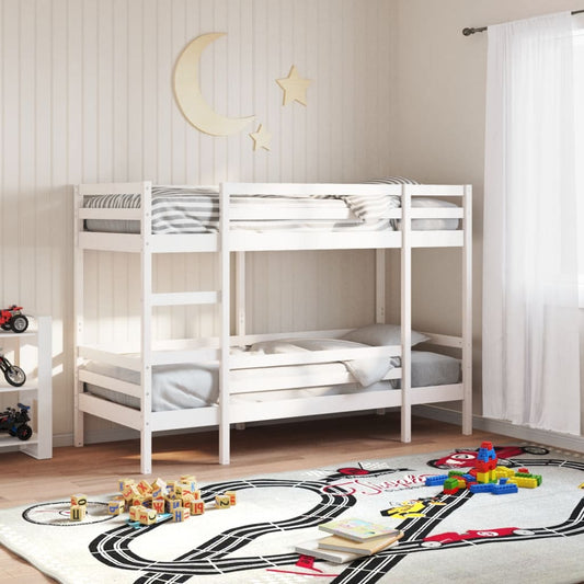 Bunk Bed without Mattress White 80x200 cm Solid Wood Pine