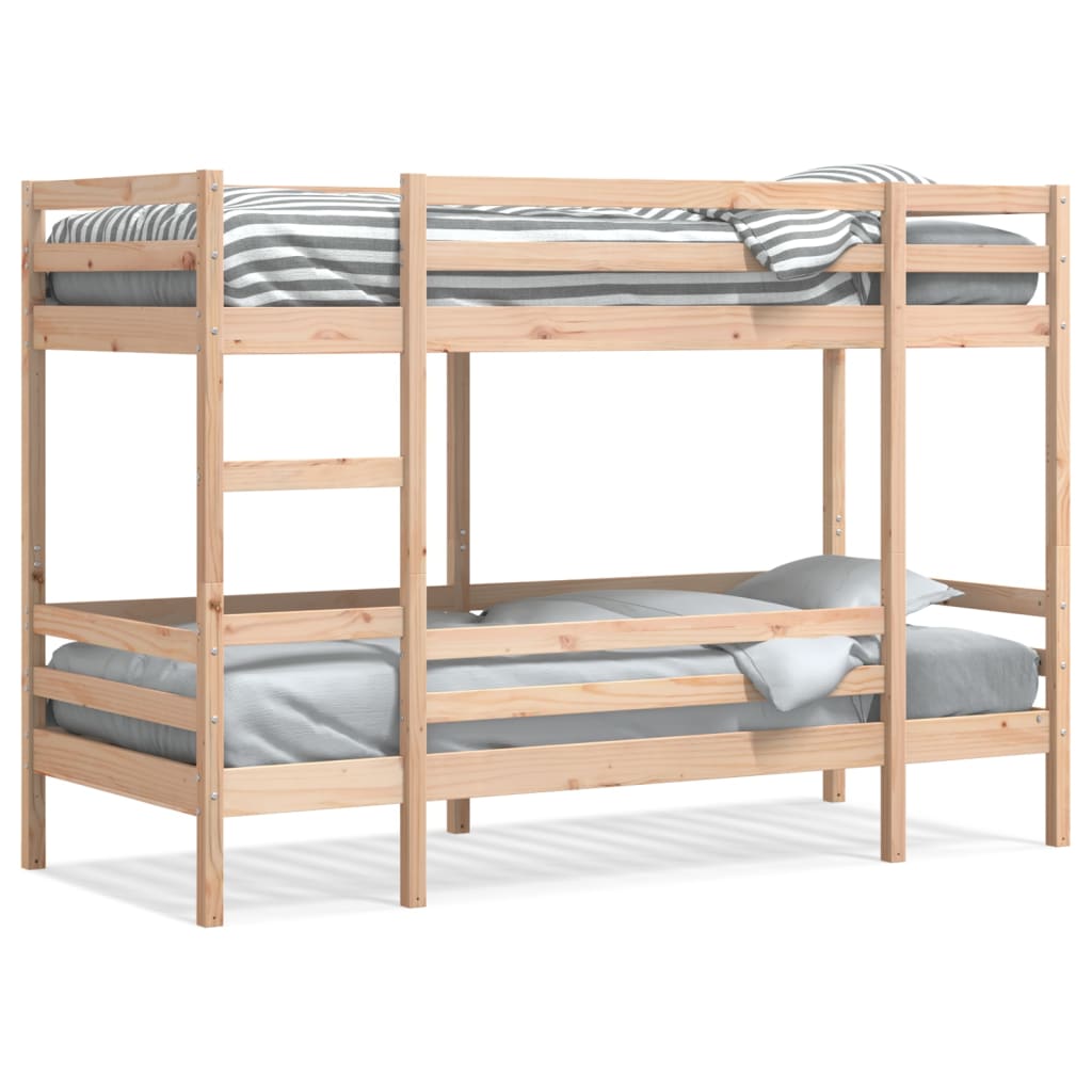 Bunk Bed without Mattress 90x200 cm Solid Wood Pine