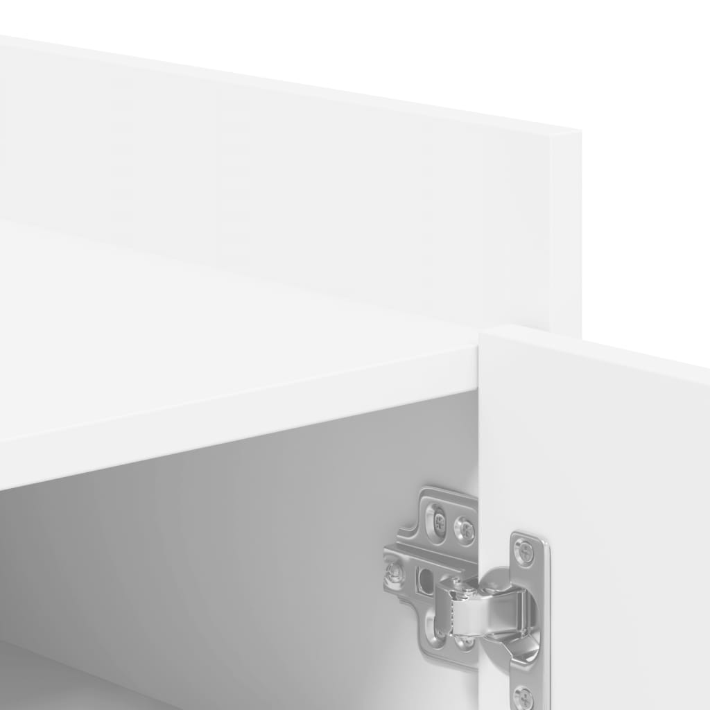 Shoe Cabinet White 52x37.5x100 cm Engineered Wood