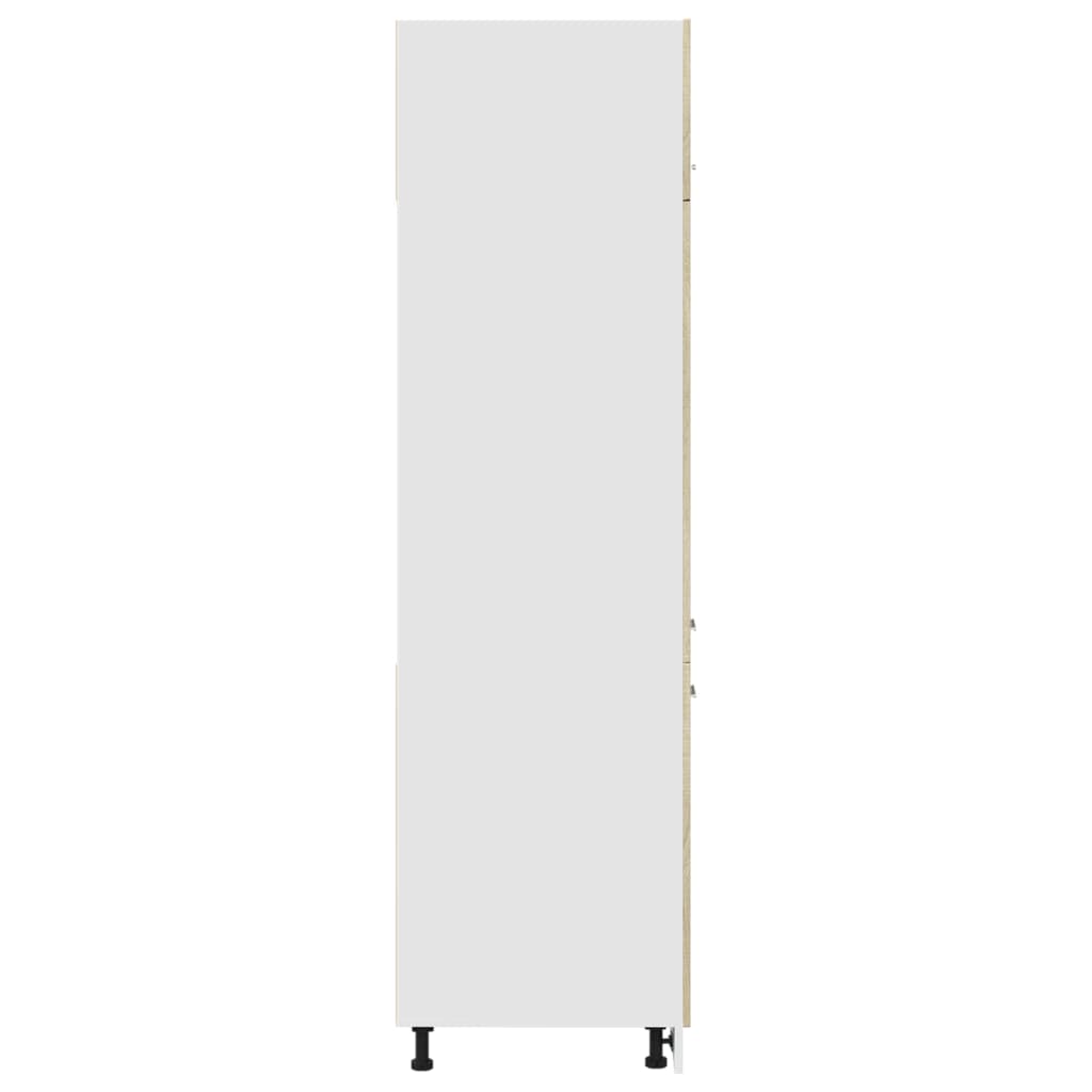 Refrigerator Cabinet Lyon Sonoma Oak 60x57x207 cm Engineered Wood