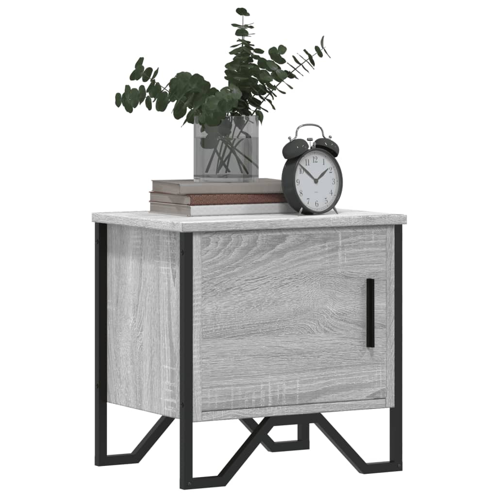 Bedside Cabinets 2 pcs Grey Sonoma 40x30x40 cm Engineered Wood