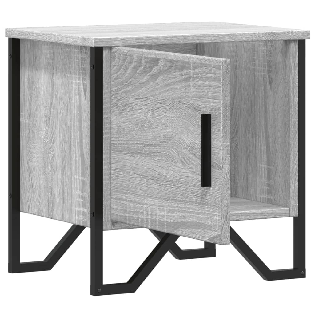 Bedside Cabinets 2 pcs Grey Sonoma 40x30x40 cm Engineered Wood