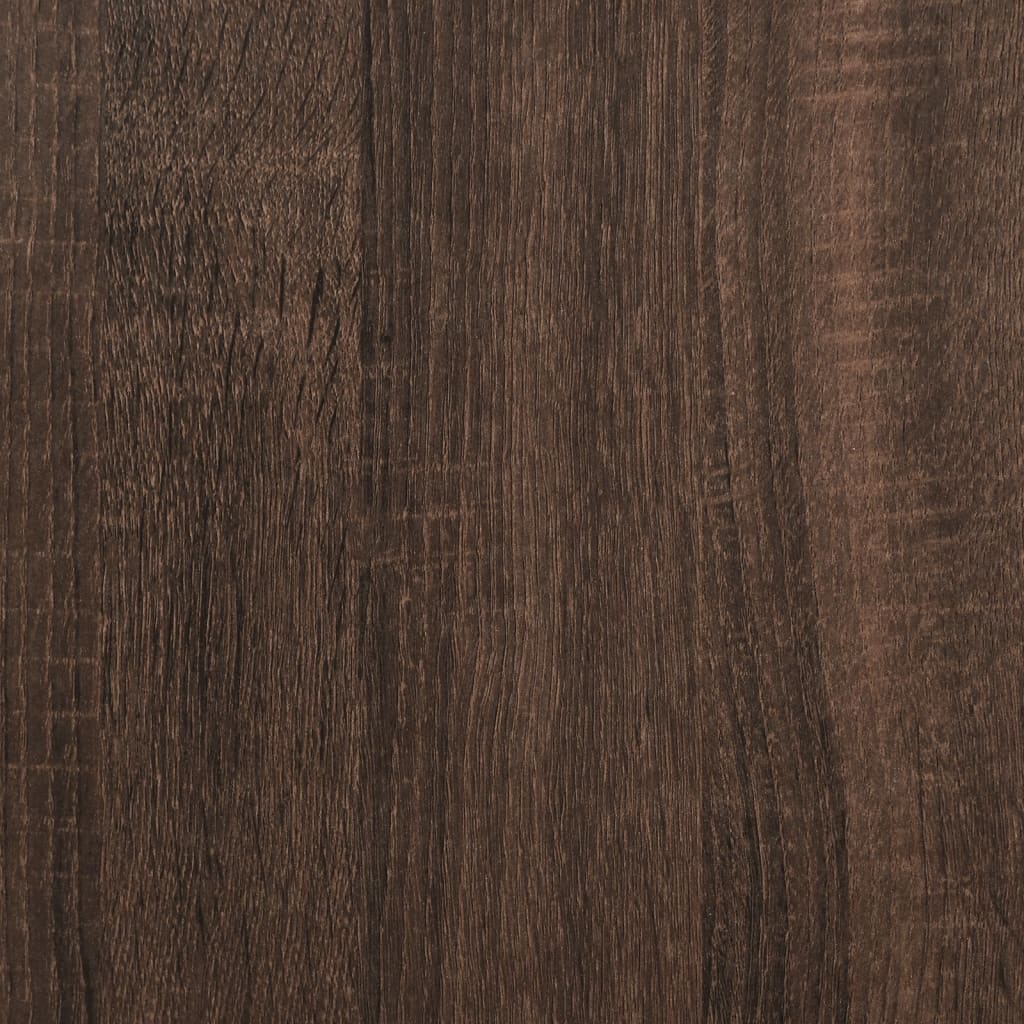 Office Desk Brown Oak 123.5x73.5x75 cm Engineered Wood