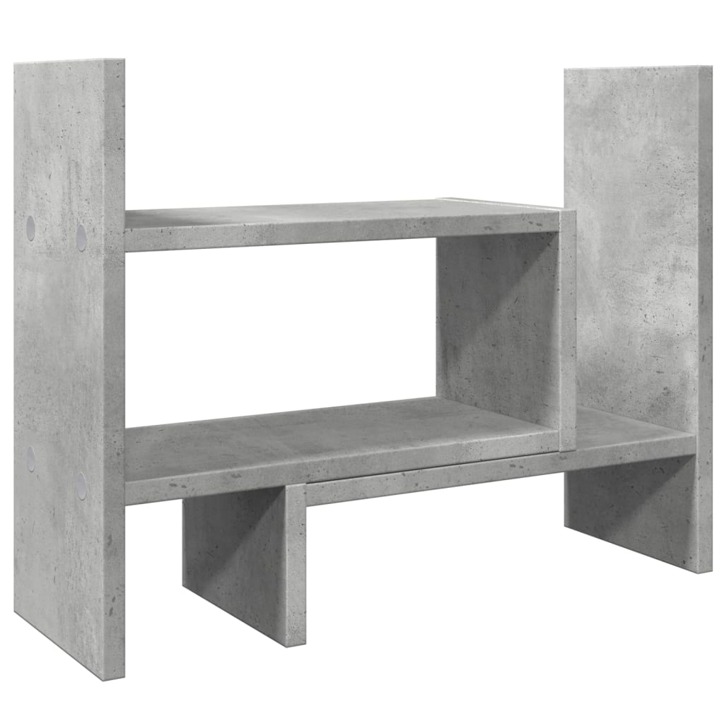 Desk Organiser Concrete Grey 38.5x17x39 cm Engineered wood