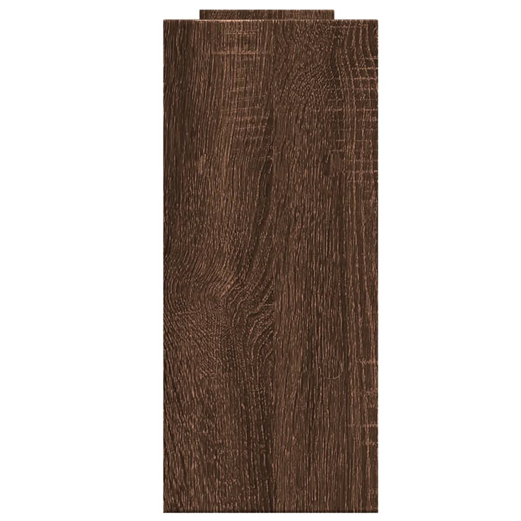 Desk Organiser Brown Oak 38.5x17x39 cm Engineered wood