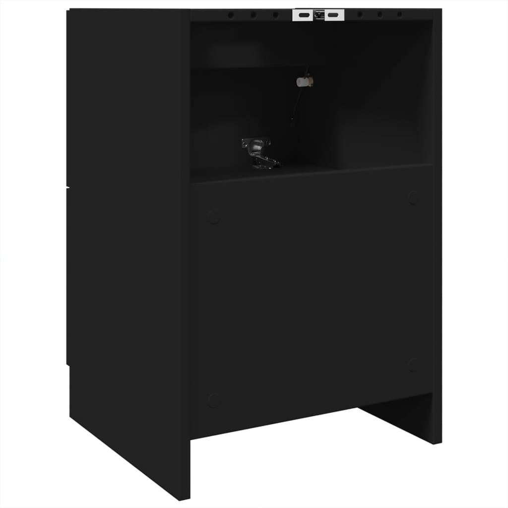 Sink Cabinet Black 40x37x59 cm Engineered Wood