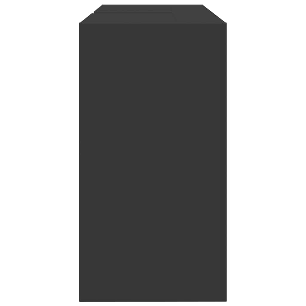 Sink Cabinet Black 90x29x55 cm Engineered Wood