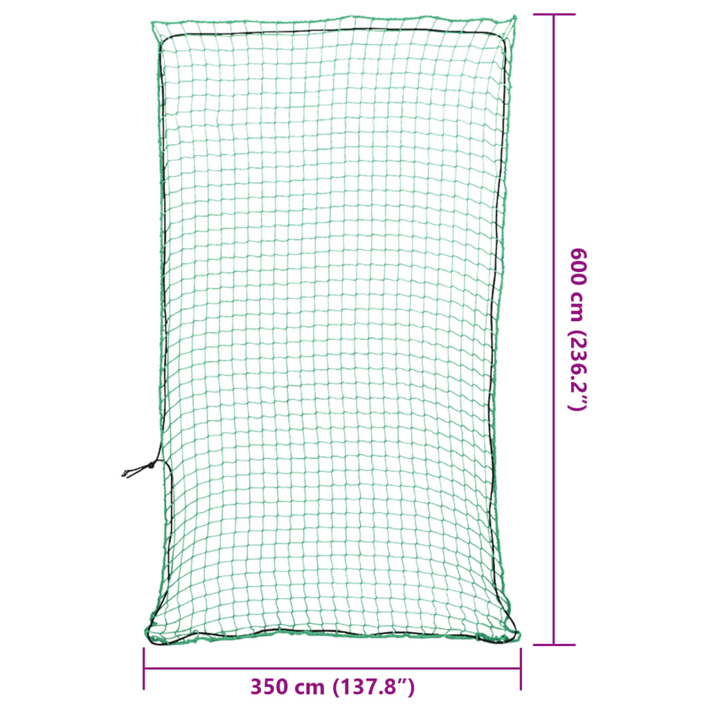 Trailer Net with Elastic Rope Green 6x3.5 m PP