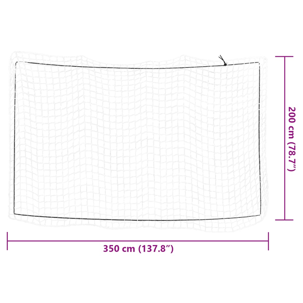 Trailer Net with Elastic Rope White 3.5x2 m PP