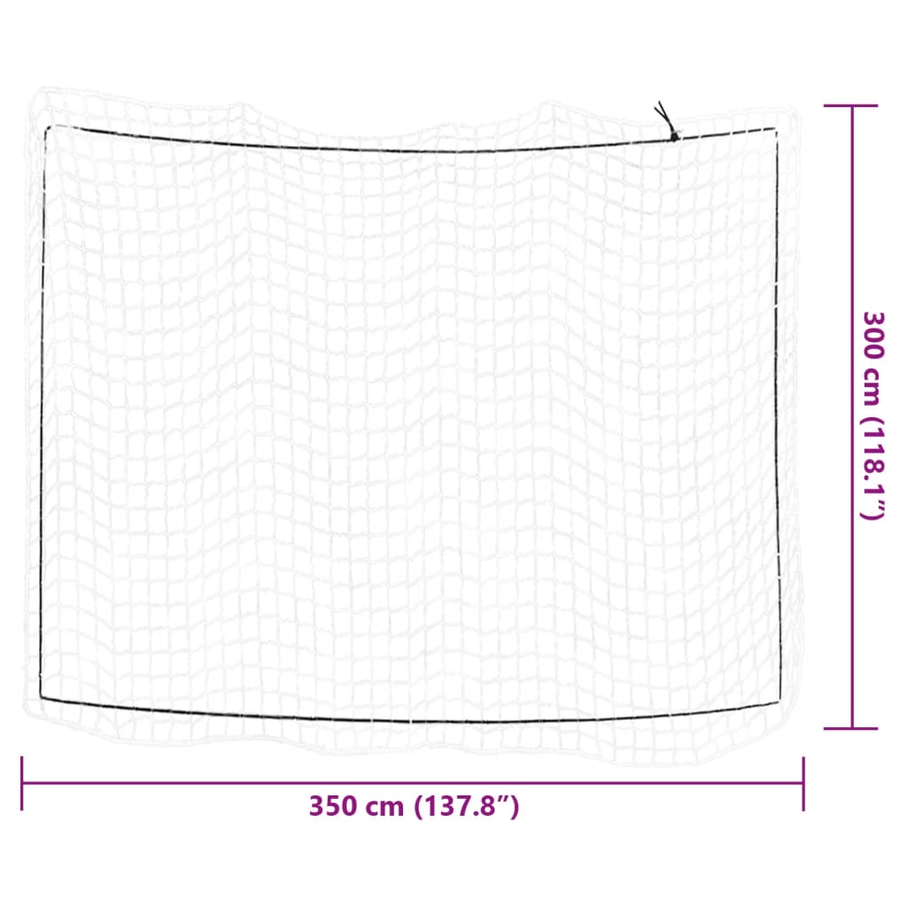 Trailer Net with Elastic Rope White 3.5x3 m PP