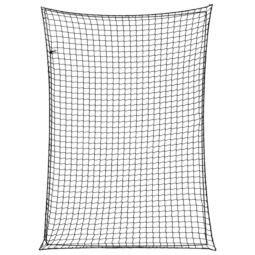 Trailer Net with Elastic Rope Black 3.5x2.5 m PP
