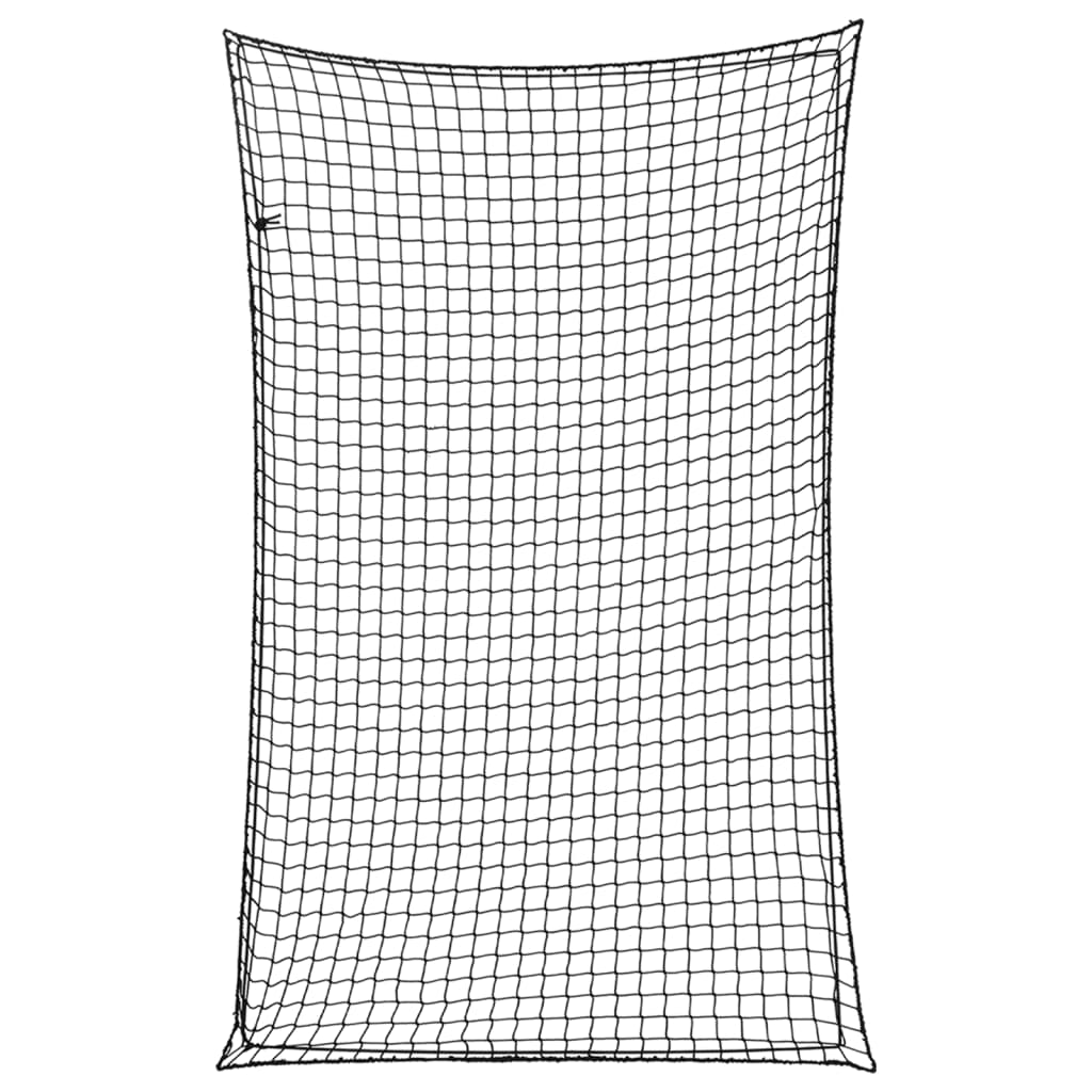 Trailer Net with Elastic Rope Black 4x2.5 m PP