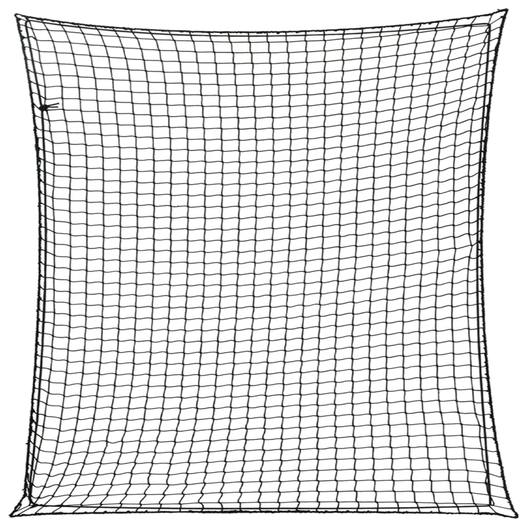 Trailer Net with Elastic Rope Black 3x3 m PP