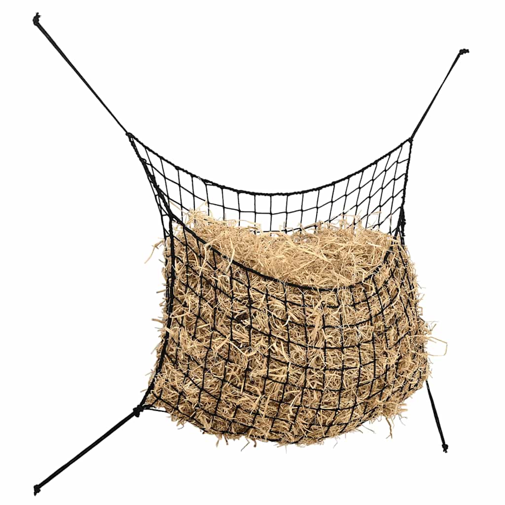 Hay Nets 2 pcs Rectangular Black 100x90 cm PP