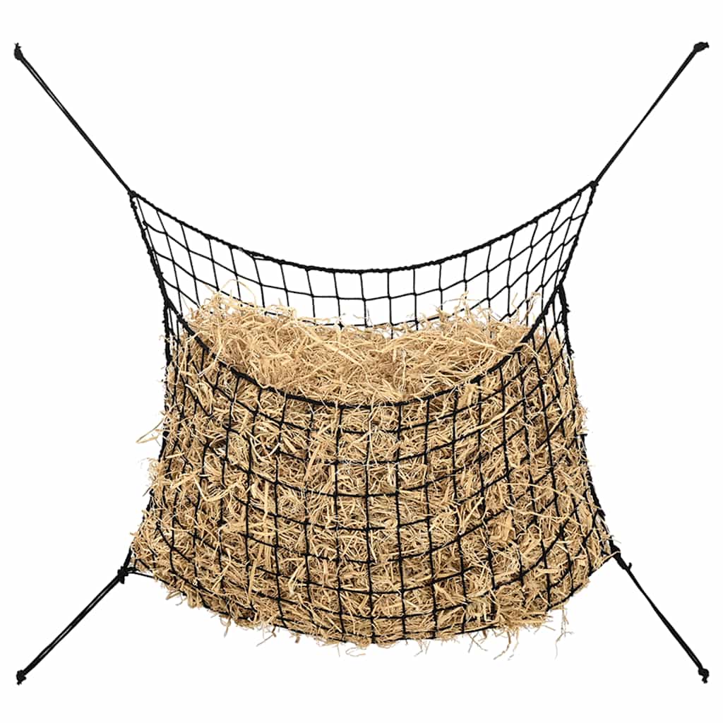 Hay Nets 2 pcs Rectangular Black 200x120 cm PP