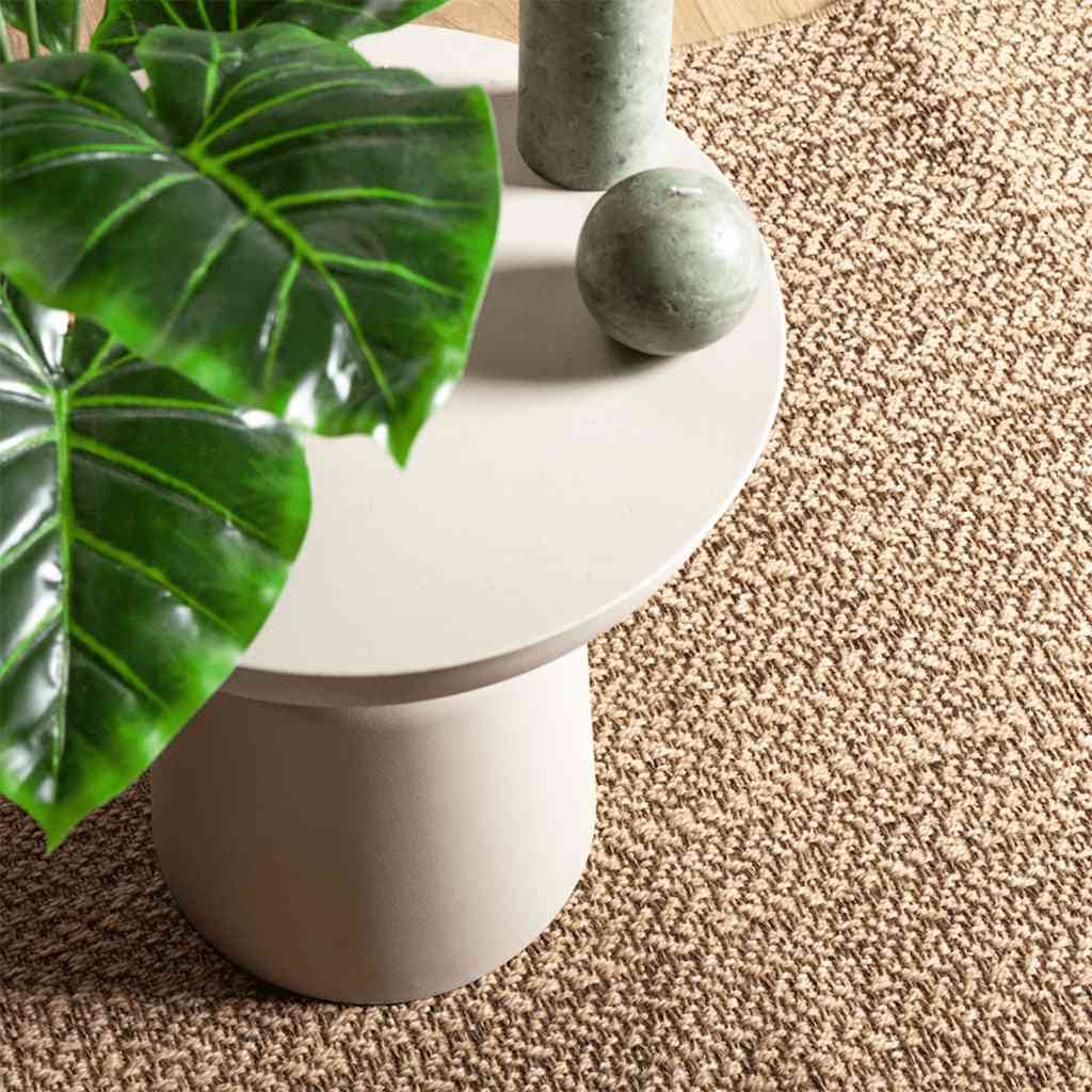 Rug ZIZUR Beige 80x150 cm Jute Look Indoor and Outdoor