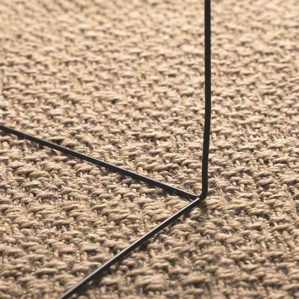 Rug ZIZUR Beige 80x150 cm Jute Look Indoor and Outdoor