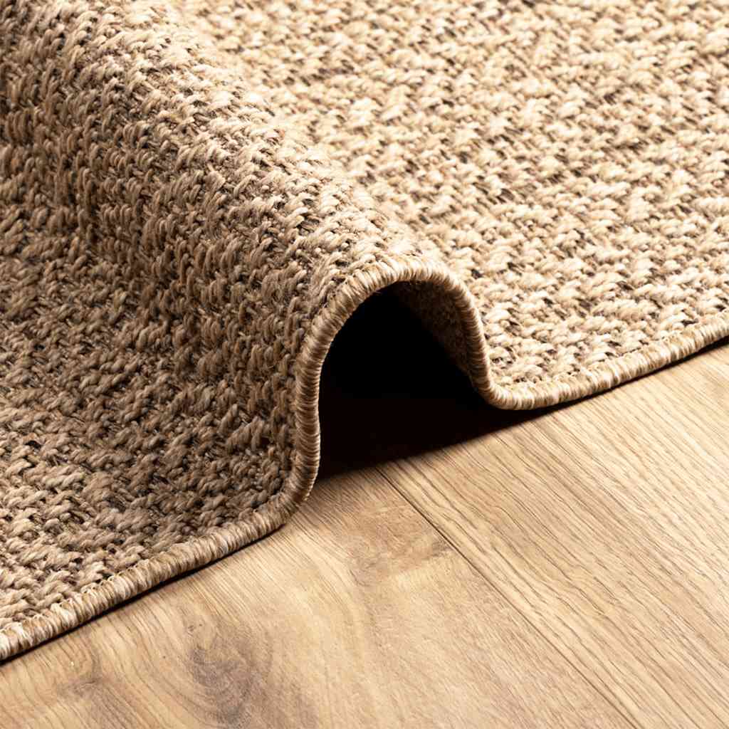 Rug ZIZUR Beige 120x170 cm Jute Look Indoor and Outdoor