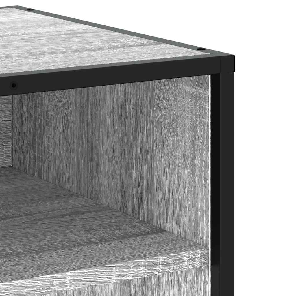 TV Cabinet Grey Sonoma 61x40x46 cm Engineered Wood and Metal