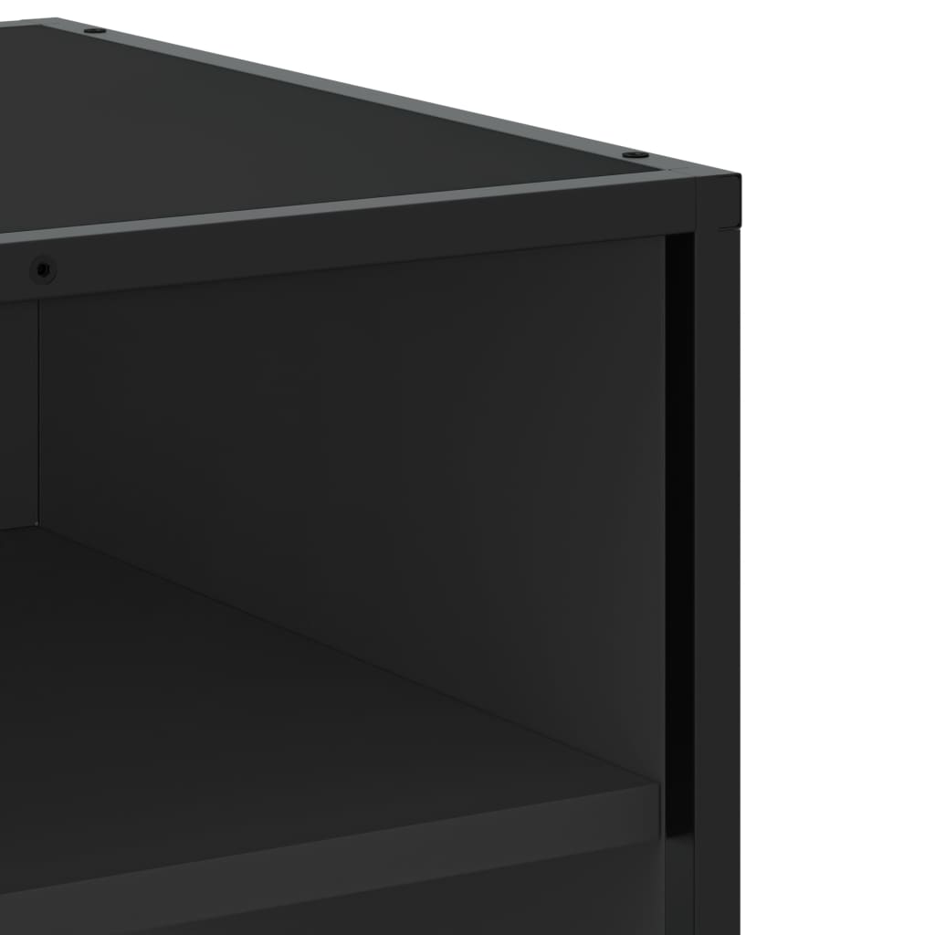 TV Cabinet Black 120.5x40x46 cm Engineered Wood and Metal