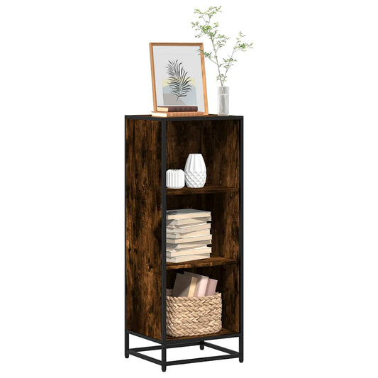 Book Cabinet Smoked Oak 40x35x107.5 cm Engineered Wood