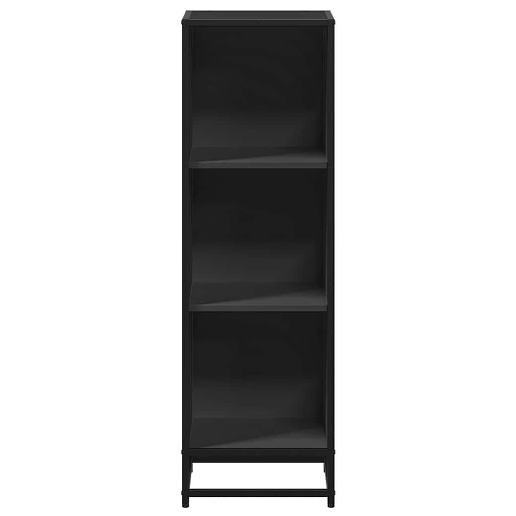 Book Cabinet Black 33.5x33x107.5 cm Engineered Wood