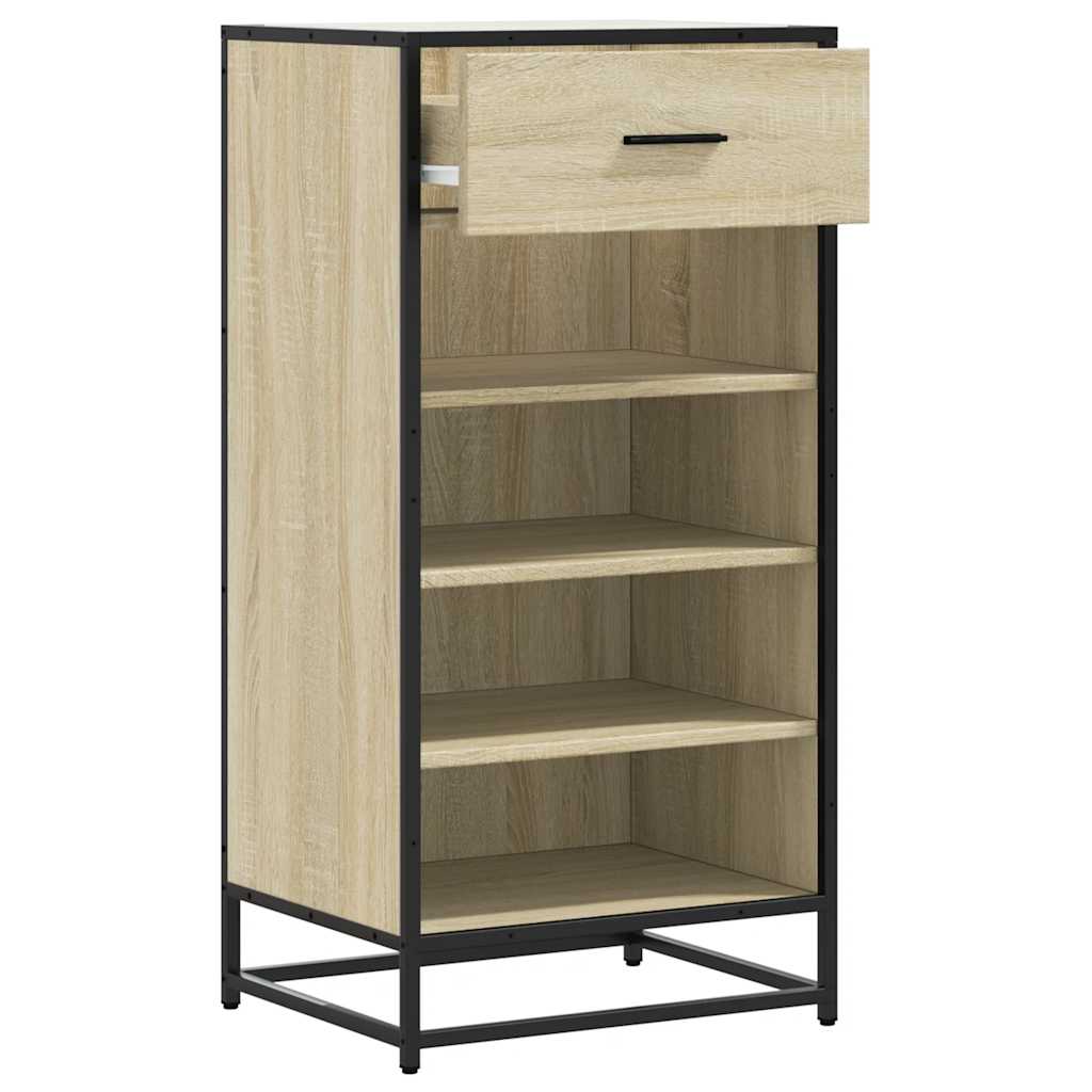 Shoe Rack Sonoma Oak 48x38x97.5 cm Engineered Wood