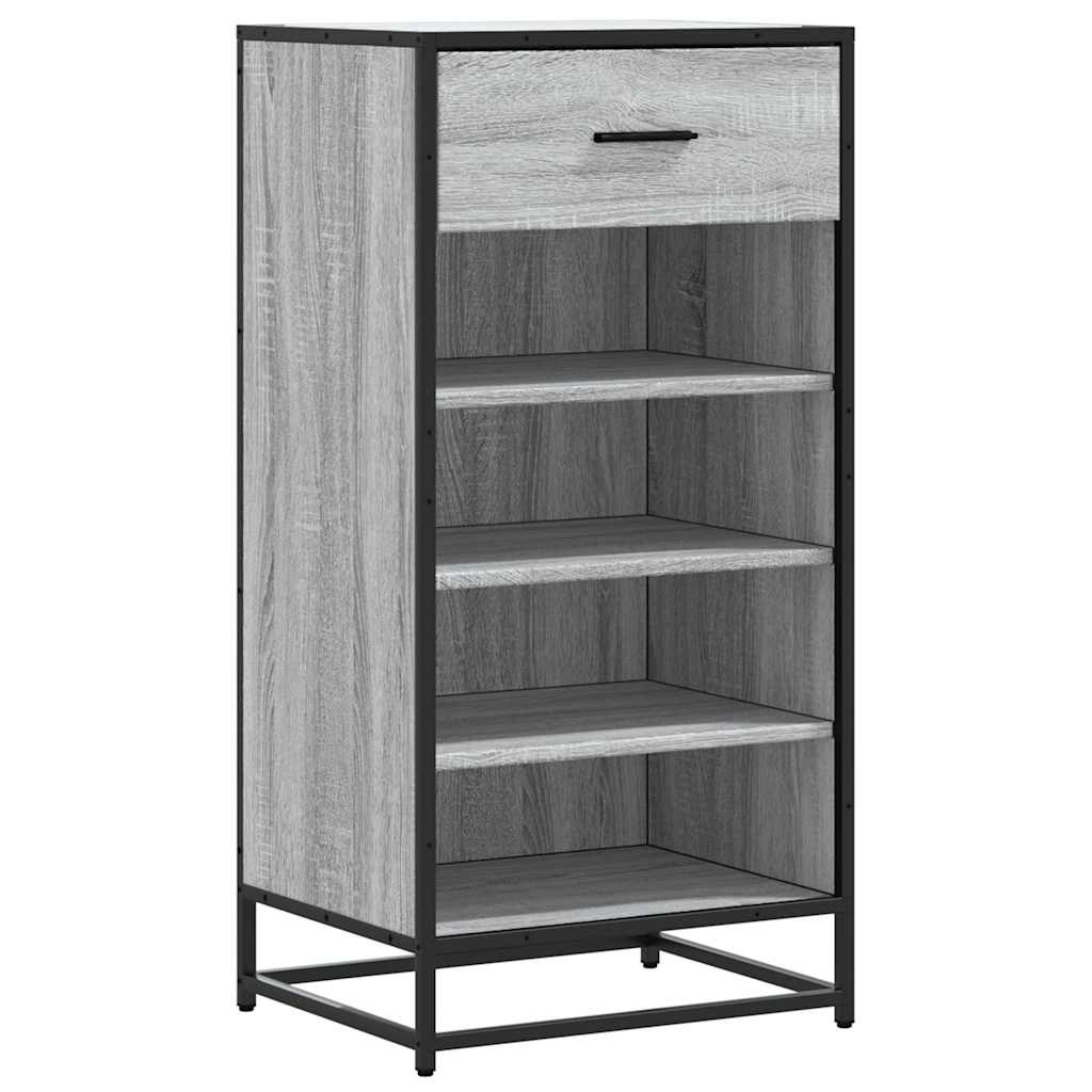 Shoe Rack Grey Sonoma 48x38x97.5 cm Engineered Wood