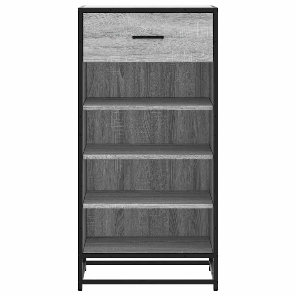Shoe Rack Grey Sonoma 48x38x97.5 cm Engineered Wood