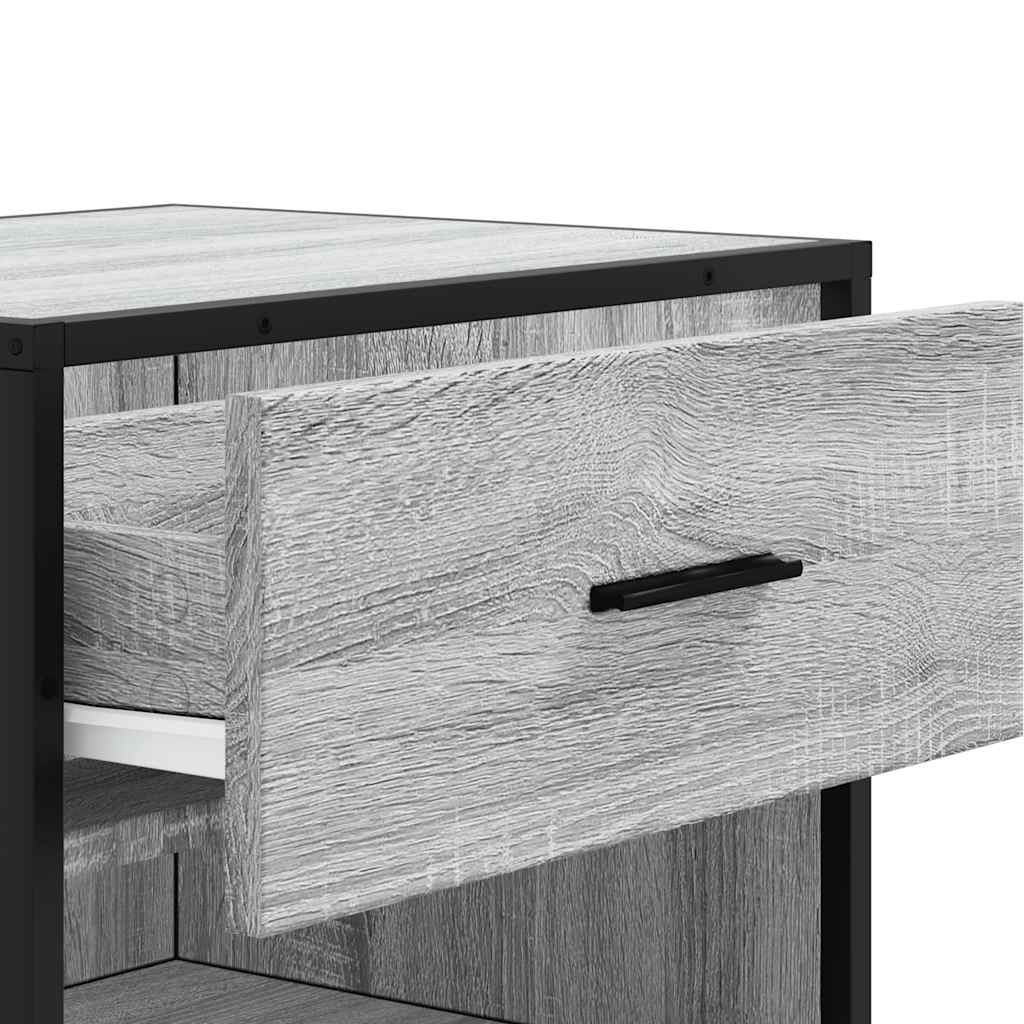 Shoe Rack Grey Sonoma 48x38x97.5 cm Engineered Wood