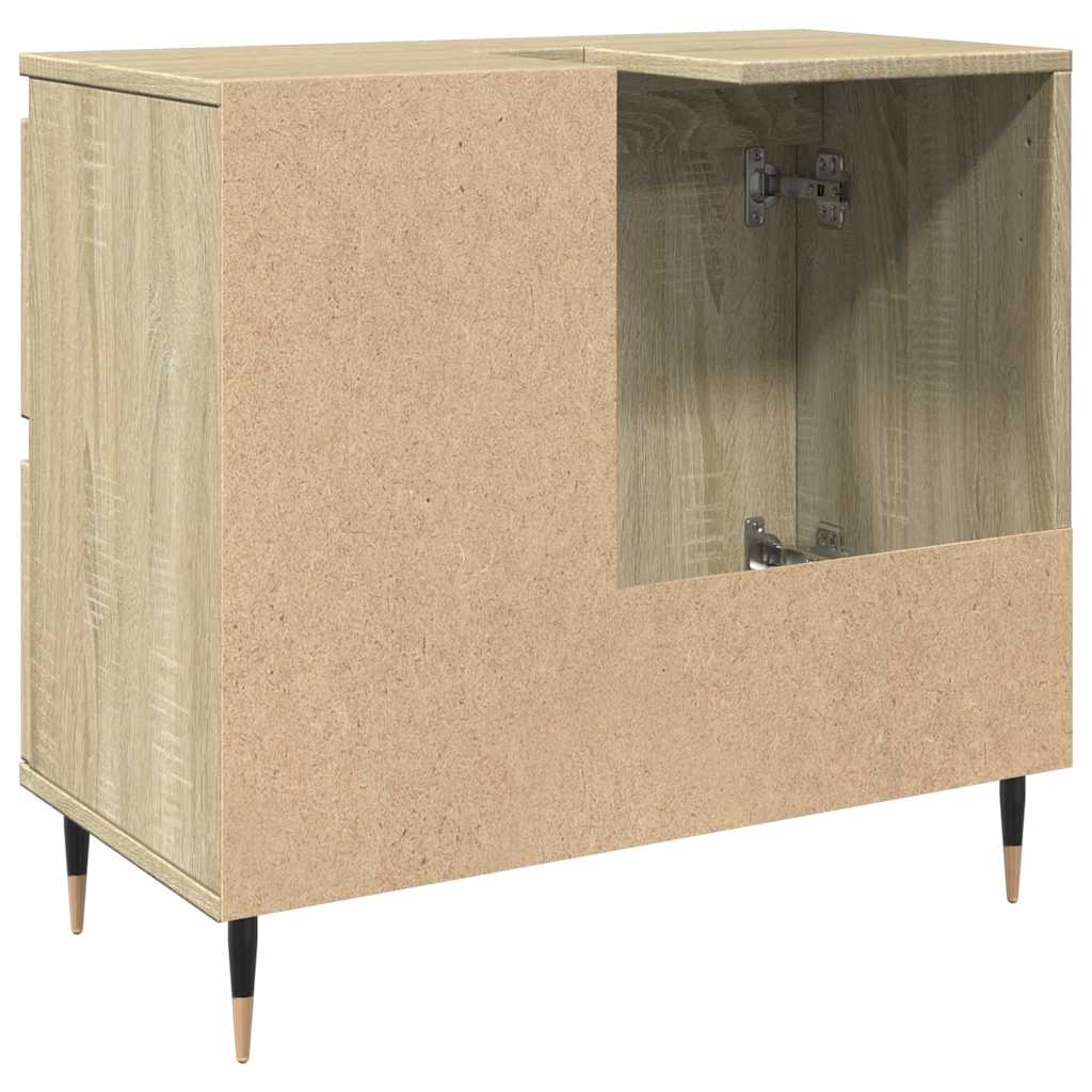 Bathroom Sink Cabinet Sonoma Oak 65x33x60 cm Engineered Wood